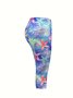 Casual Regular Fit Ocean Pattern Pants