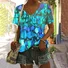 Cotton V Neck Casual Regular Fit T-Shirt
