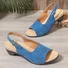 Spring and summer new fish mouth beach thick heel one word buckle simple thick heel high heel women's sandals