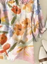 Women's Floral Print Casual Peter Pan Collar Shirt