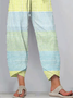 Women's Striped Print Casual Pants