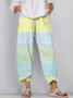 Women's Striped Print Casual Pants