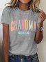 Gift For New Grandma Cotton T-shirt