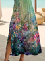 Women's Floral Print Casual Round Neck Short Sleeve Dress
