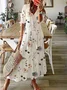 Casual Hoodie Ethnic Dress