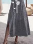 Women's Floral Print Casual Round Neck Short Sleeve Dress