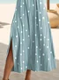 Women's Striped Printed Casual Round Neck Short Sleeve Dress