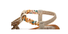 Summer New Ethnic Style Fish Mouth Foot Elastic Band Wedge Heel Fashion Leisure Large Size Women's Elastic Band Roman Rhinestone Sandals