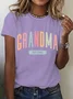 Gift For New Grandma Cotton T-shirt