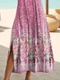 Women's Floral Print Casual Round Neck Short Sleeve Dress