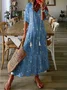 Casual Hoodie Ethnic Dress