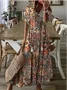 Casual Hoodie Ethnic Dress