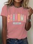 Gift For New Grandma Cotton T-shirt