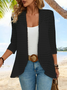 Plain Jacquard Vacation Loose Kimono