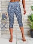 Women's Floral Spring Print Casual Leggings