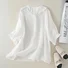 Women's Casual Cute Doll Collar Short Sleeve Shirt