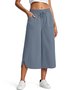 Women's  H-Line Wide Leg Pants Daily Going Out Pants Purplish blue Casual Pocket Stitching Plain Summer Pants