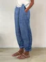 Women's Spring and Summer Loose Casual Lace-up Trousers