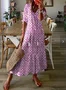 Casual Hoodie Ethnic Dress