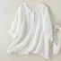 Women's Casual Cute Doll Collar Short Sleeve Shirt