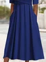 Women's Casual V-Neck Short Sleeve Dress