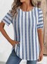 Print Casual Short Sleeve T-Shirt