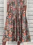 Women's Short Sleeve Summer As Picture Floral Printing Crew Neck Daily Going Out Casual Maxi H-Line Shift Dress Dress
