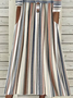Women's Stripe Print Casual Button Dress