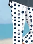 Women's Polka Dot Print Casual Leggings