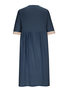 Women's Half Sleeve Summer Light Blue Plain Split Joint V Neck Daily Going Out Casual Maxi A-Line Fit & Flare Dress Dress