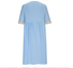 Women's Half Sleeve Summer Light Blue Plain Split Joint V Neck Daily Going Out Casual Maxi A-Line Fit & Flare Dress Dress