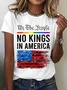 No Kings In America Cotton T-Shirt