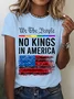 No Kings In America Cotton T-Shirt