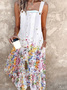 Linen Blend Vintage Others Loose Jumpsuit