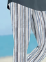 Women's Striped Print Casual Leggings