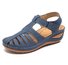 Retro Baotou Sandals For Women Summer New Hole Shoes Thick Bottom Round Toe Wedge Heel Octopus Sandals