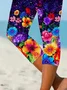 Women's Floral Print Casual Leggings