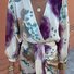 Women's Side-Slit 3D Printing Daily Going Out Two-Piece Set As Picture Casual Spring/Fall Top With Skirt Matching Set