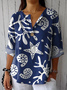 Elegant Geometric Blouse
