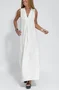 Women's Sleeveless Summer Khaki Plain Split Joint V Neck Daily Going Out Casual Maxi A-Line Fit & Flare Dress Dress