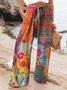 Loose Vintage Gradient Pattern Pants