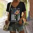 V Neck Casual Regular Fit T-Shirt
