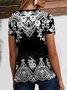 Regular Fit Casual Cotton Ethnic T-Shirt