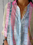 Women's Striped Printed Casual Shirt