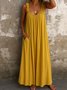 Spaghetti Casual Dress With No