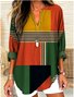 V Neck Cotton Casual Shirt