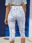 Vintage Cotton Geometric Regular Fit Leggings