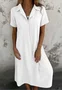 Casual Plain Dress With No