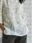 Floral Casual Loose Crew Neck T-Shirt