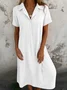Casual Plain Dress With No